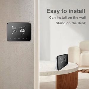 CE Europe Heat <b>Pump</b> or Boiler Thermostat Touch Smart RF Wireless ABS Plastic Flexible Energy Saving for HVAC Systems - Product Image 6