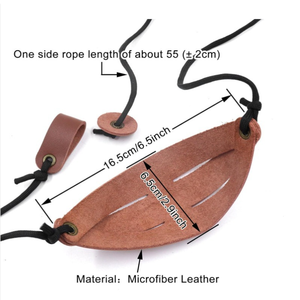 <span class=keywords><strong>Lance</strong></span>-<span class=keywords><strong>pierre</strong></span> de chasse en cuir pour extérieur, type élingue, pour survie, camping, divertissement, outil de lancer de pierres manuel - Product Image 2