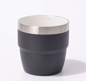 Mug à café générique de 6 oz en acier inoxydable 304, mug isotherme avec poignée pliable, mini tasse à café pour la maison ou le bureau, personnalisable - Product Image 4