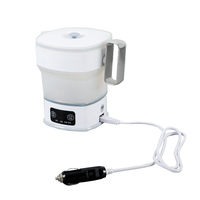 Bouilloire Électrique Pliable en Silicone de Sécurité 0,8L 850W pour Voiture ou Usage Domestique