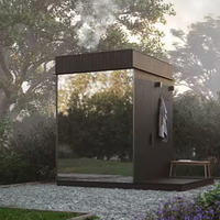Fungsi uap kering Sauna luar ruangan taman 220v relaksasi taman Villa 1-6 orang Panel kontrol Beli sekarang