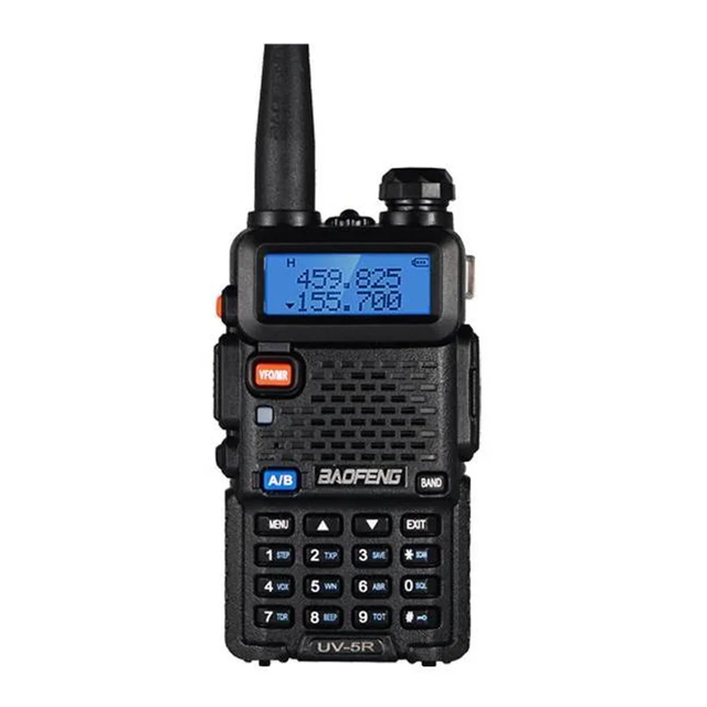 Baofeng UV-5R 5W Portable Handheld Two-way Radio UHF VHF Dual Frequency Bands Full-Keyboard Walkie-Talkie Long Range