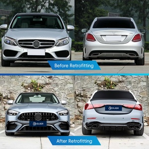ชุดแต่งรถยนต์เบนซ์ W205 ปี 2014-2020 อัพเกรดเป็น W206 กันชนหน้า ฝากระโปรงหน้า บังโคลน กันชนหลัง ไฟท้าย ชุดแต่งรอบคัน - Product Image 2