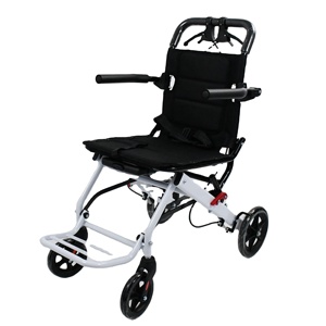 Fauteuil roulant manuel pliable léger et portable pour les voyages avec accoudoir fixe - Product Image 3