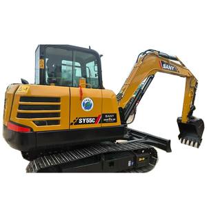 Fabrieks Directe Productie Van Originele Gebruikte Graafmachine Met Geluidsarme <span class=keywords><strong>Sany</strong></span> Sy55 135 215 Gebruikte Graafmachine Te Koop - Product Image 1