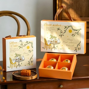 Boîte cadeau de gâteaux de lune de mi-automne avec boîtes à dragées en <span class=keywords><strong>chocolat</strong></span> imprimées de lapins de dessin animé, idéales pour offrir à la <span class=keywords><strong>famille</strong></span> et aux amis - Product Image 1