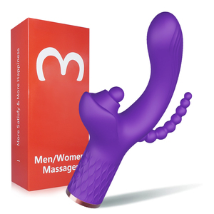 Gelance3 In1 vibratore coniglio 10 velocità per le donne succhiano il clitoride e stimolatore G-Spot con tappo <span class=keywords><strong>anale</strong></span> e succhiatore per capezzoli - Product Image 1