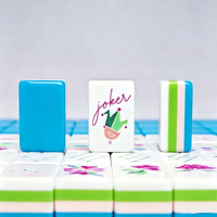 Mahjong magnétique moderne sur mesure, 160 pièces, 4 joueurs, écologique, en acrylique massif, pour divertissement intérieur