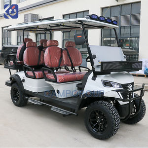 Carrello da Golf a benzina di Design di lusso 6 posti sollevato da Golf Buggy da strada alimentato a Gas Club Car EPA supporto turismo Golf Car - Product Image 1