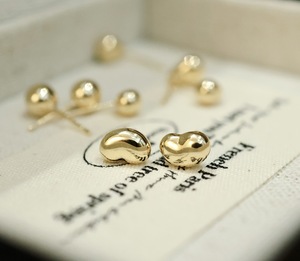 Boucles d'oreilles clous personnalisées en or massif 18 carats Xinfly, bijoux en or fin, cadeau, AU75 - Product Image 6