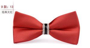 Nœud papillon pour homme <span class=keywords><strong>en</strong></span> <span class=keywords><strong>strass</strong></span>, style britannique, version coréenne à double couche, pour mariage formel et marié - Product Image 2