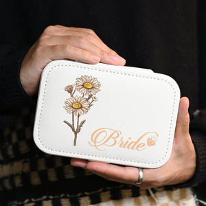 Top svendita 2025 in pelle Mini portagioie a maglia fiore 2 strati per Makeup Cosmic Case Bag - Product Image 2