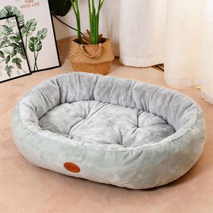 Winter warm dog <b>bed</b>, cat <b>bed</b>, all-season enclosed large oval <b>bed</b>, thickened winter <b>pad</b> for small dogs. - Product Image 1