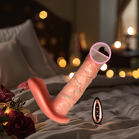 Libo Realistischer Silikon-Dildo-Vibrator mit Fernbedienung, stoßendes Sexspielzeug für Frauen, Künstlicher Penis-Dildo