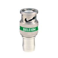 Connecteur à sertir BELDEN RG-6 6 GHz HD BNC 3 pièces avec connexion -F pour l'automatisation industrielle Modèle 1694ABHD3
