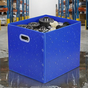 Caja de Plástico Corrugado de Polipropileno PP Resistente y Portátil, Reciclable, Impermeable, para Mudanzas - Product Image 4