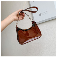 Nouveau sac transparent en PVC pour l'été, sac à bandoulière unique style étranger, couleur bonbon, sac pour femme, style français