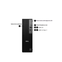 Ordinateur de bureau professionnel Dell Pro Slim QCS1250 de haute performance avec processeur I5-14500, 16 Go de RAM, 1 To de SSD