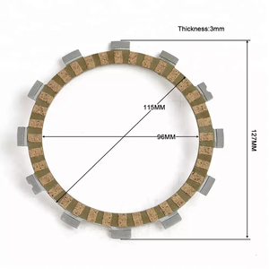 Disque d'embrayage de base CG125, plaque de friction 3,3 mm 2 mm, disque d'embrayage CG125-CG300, prix usine - Product Image 1
