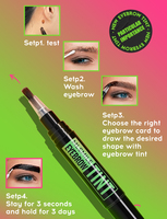 Teinture pour sourcils liquide longue durée résistante à la transpiration, marque privée, gel teinté pour sourcils de haute qualité, imperméable, crayon à sourcils végétalien personnalisé