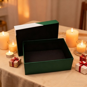 Caja Rígida de 2 Piezas con Tapa y Base, Fabricada con Materiales Reciclados Ecológicos de Primera Calidad, con Logotipo Personalizado, para Empacar Regalos, Cosméticos y Electrónicos - Product Image 1