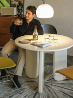 Ensemble de table et de chaises de salle à manger rondes de style nordique moderne pour les petits appartements, meubles de maison