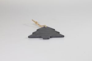 Etiquetas colgantes de pizarra con forma de árbol de Navidad de fábrica al por mayor, tamaño personalizable respetuoso con el medio ambiente y logotipo, decoración del hogar - Product Image 3