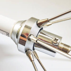 UV-Funkantenne 144/435 MHz Dualband VHF/UHF Omnidirektionale Vertikale Glasfaser-Stationsantenne Diamond 300x für <span class=keywords><strong>Outdoor</strong></span>-Repeater und Walkie-Talkies - Product Image 4