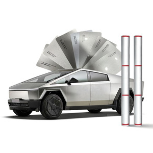 Vinilo para Automóviles Color <span class=keywords><strong>Plata</strong></span> Serie Silver, Película Protectora <span class=keywords><strong>de</strong></span> TPU PPF, Autoregenerable, Anti-decoloración, Cambio <span class=keywords><strong>de</strong></span> Color, Película para Automóviles Cybertruck, PPF <span class=keywords><strong>de</strong></span> Color - Product Image 1