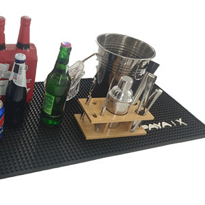 Tapete de PVC Antideslizante Multicolor Personalizado para Bar, Resistente al Agua, Control de Derrames, Resistente al Calor, para Protección de Barra de Bar o Pub - Product Image 4