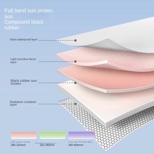 Parapluie solaire pour homme en caoutchouc noir à double usage, protection UV, ouverture et fermeture automatiques, à trois plis, à motif floral dégradé - Product Image 4