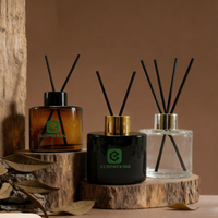 Bouteille en verre personnalisée 50ml 100ml 150ml 200ml, diffuseur de parfum d'ambiance pour la maison, huile parfumée, cylindre, ensembles de luxe, diffuseur à roseaux