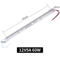 Alimentation électrique à commutation LED ultra-mince DC12V 2A 3A 4A 5A 6A 8A 10A AC100-264V Transformateur d'éclairage industriel pour bandes LED