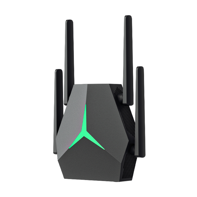AC1200 Dual Band 2.4GHz & 5.8GHz 1200Mbps Wireless WiFi Repeater 50-100m Range Extender with 4 Antennas Internet Booster EX004