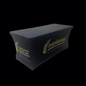 Custom Print Advertising <b>Covers</b> 4Ft 5Ft 6Ft 8Ft <b>Waterproof</b> Polyester Stretch Spandex <b>Table</b> Cove Cloth Trade Show - Product Image 3