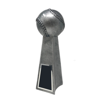 Trophée de baseball Weivista en résine avec plaque de gravure personnalisée, prix MVP, champion du tournoi, fournisseur en gros d'usine