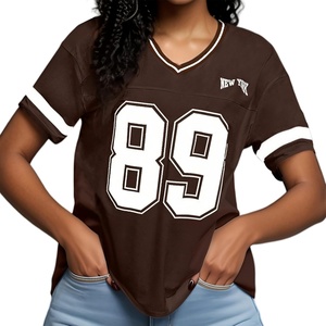 Soccer Wear for Men Oversized Graphic Stripe Trim V Neck Drop Shoulder Summer <b>Tshirts</b> Spandex/<b>Polyester</b> Quick Dry - Product Image 6