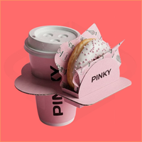 Boîte en papier personnalisée pour poulet frit, hamburgers, poisson et frites, emballage alimentaire pour snacks de rue et restauration rapide
