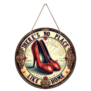 In-stock wooden decorative doorplates, high-heeled <b>shoe</b> pendants, party scene <b>decorations</b>, retro bar decorative crafts - Product Image 5