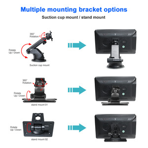 Xách tay 7 inch không dây Carplay Android Màn hình tự động cảm ứng xe đa phương tiện <span class=keywords><strong>Player</strong></span> ổ đĩa an toàn gương chiếu hậu - Product Image 5