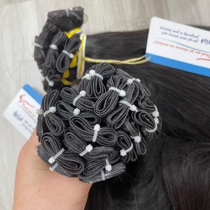 Cheveux de trame droits attachés à la main de haute qualité 100% extensions de cheveux vietnamiens bruts avec prix d'usine - Product Image 1