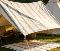 Bâche enroulable robuste, durable, imperméable et écologique en HDPE tissé enduit, multi-usages, protection contre la pluie pour tente industrielle, anti-UV