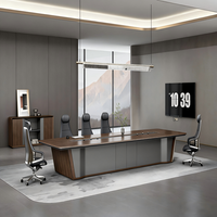 Meubles de bureau en bois modernes de qualité professionnelle, personnalisables, table de réunion pour salle de conférence