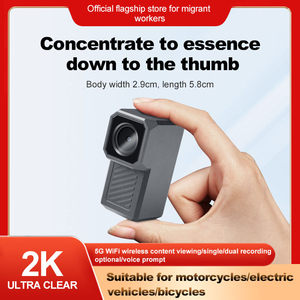 Cámara para Motocicleta 2K UHD Impermeable con WiFi 5G, Grabadora <span class=keywords><strong>de</strong></span> Conducción para Bicicleta Eléctrica y Scooter, Cámara <span class=keywords><strong>de</strong></span> Acción Portátil DVR para Seguridad en Ciclismo - Product Image 1
