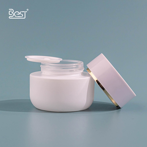 Frasco de vidrio de contenedor de vidrio de MOQ bajo para el cuidado personal de la piel Frasco de vidrio blanco claro de 50g con tapa - Product Image 3