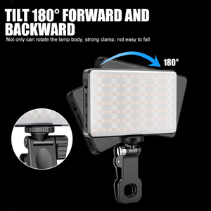 BAFANG Portable <span class=keywords><strong>LED</strong></span> caméra panneau lumineux 360 couleur Selfie lumière de remplissage Dimmable RGB éclairage de téléphone avec Clip - Product Image 3