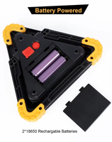 Lampe de travail LED COB rechargeable par USB de sécurité Lampe de travail d'urgence à torche super lumineuse pliable à 180 ° pour les problèmes de stationnement sur la route