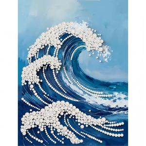 30x40cm 5D DIY Pearl Painting Kit with Wooden <b>Frame</b> & Oil <b>Canvas</b> Round Beads Eco-Friendly Animal Art (Wholesale) - Product Image 4