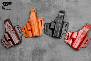 Gunflower Tactische Accessoires Duim Break 4 Positie Lederen Owb Bruin <span class=keywords><strong>Gun</strong></span> Cover <span class=keywords><strong>Holster</strong></span> - Product Image 2