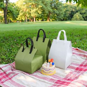 Custom Logo Non-Woven Insulated Cooler Bag with Heat Preservation Foldable Design Portable 1-3L Capacity 24x24x15cm Size - Product Image 1